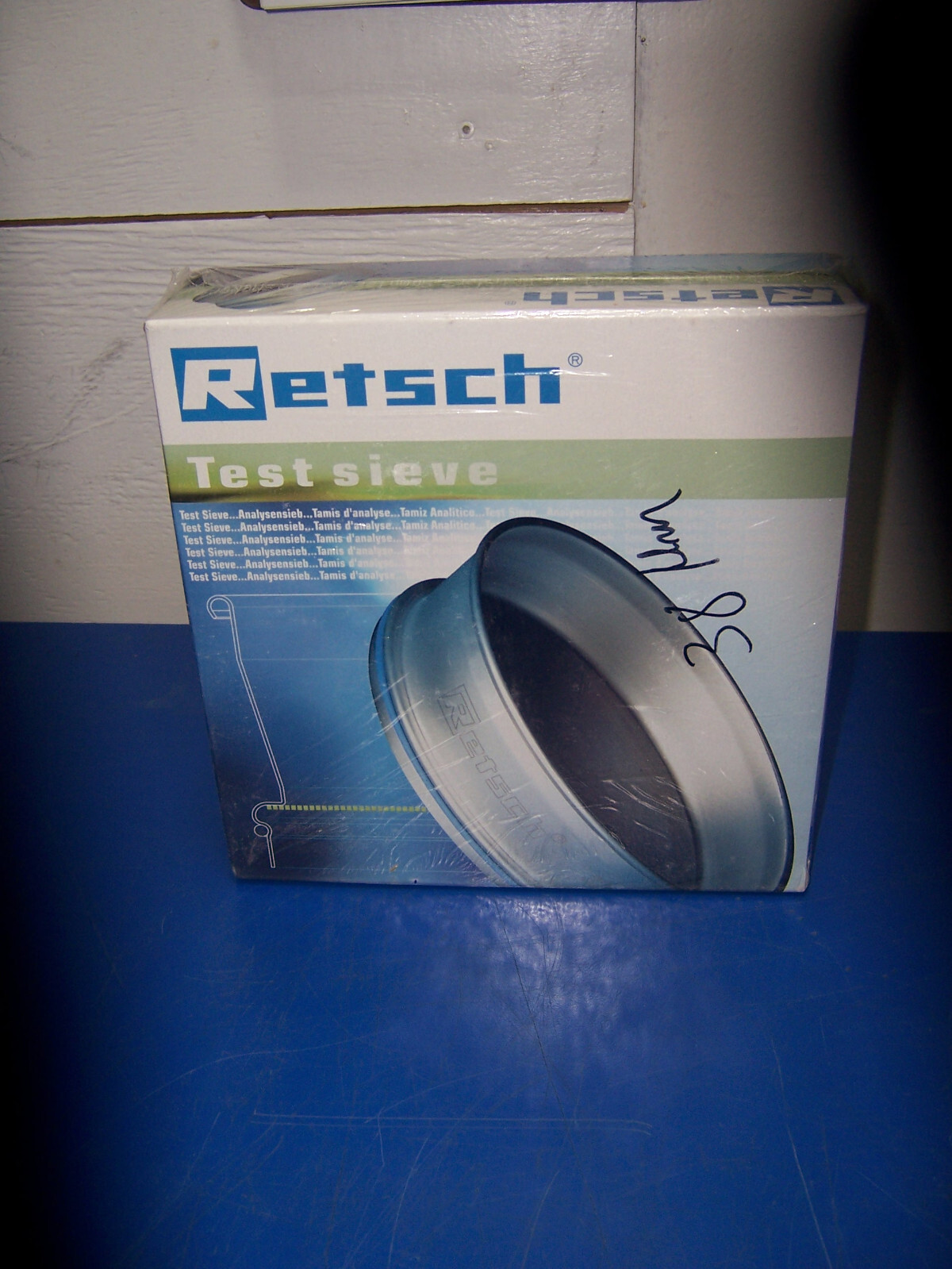 14461 Retsch 38 micron Test Sieve 200mm dia x 50mm SS metal