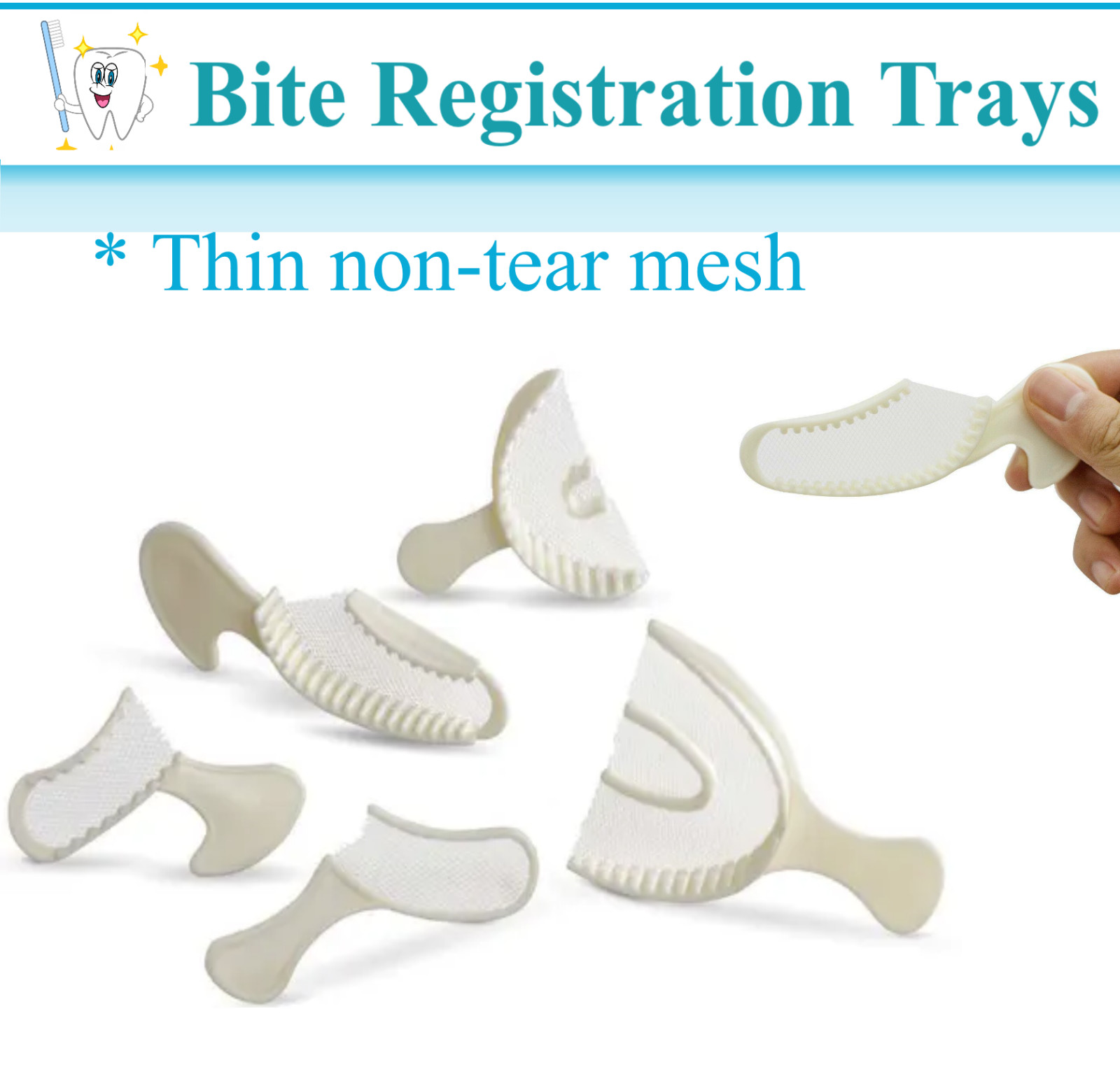 Dental Impression Bite Registration Polybite Trays Full Arch, Quadrant Choose Qt