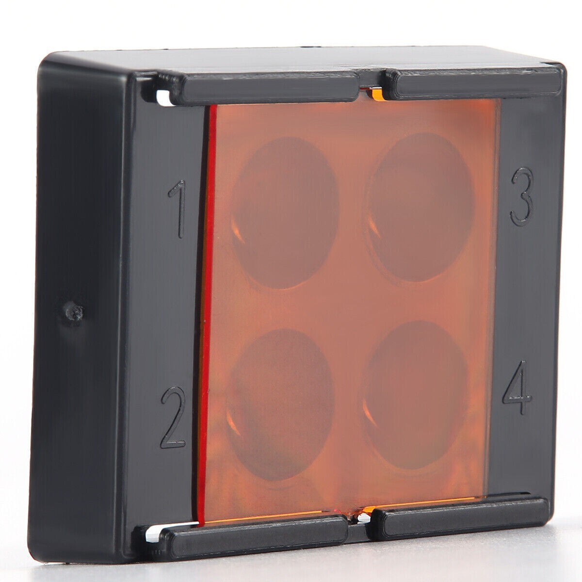 Dental Veneer Storage Box Teeth Patch Shading Light Retainer Molar Box 4 Holes