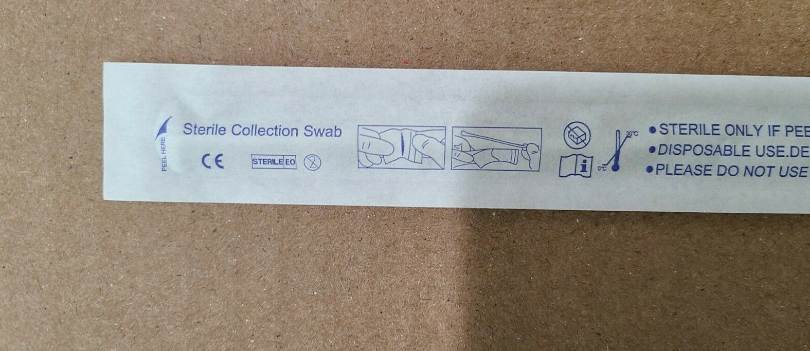 1200 Test Collection Nylon Flocked Nasopharyngeal Sterile Swabs, 80mm Breakpoint
