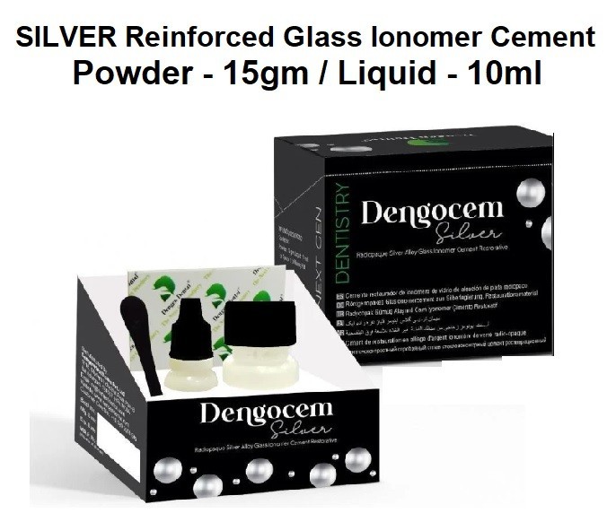 Dental DENGOCEM SILVER ALLOY Reinforced Glass Ionomer Cement For Restorations