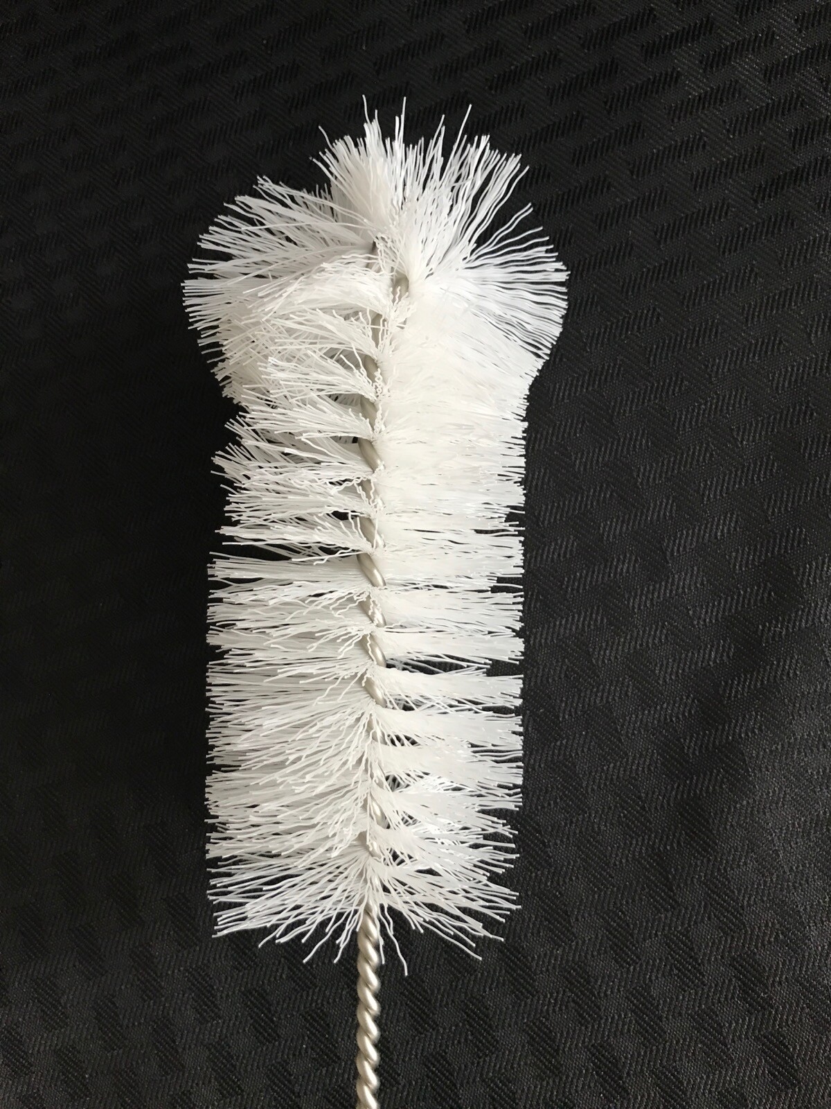 (2) Lab Metal 2-1/2” OD Nylon Natural Wire Test Flask Bottle Cylinder Brush 20”