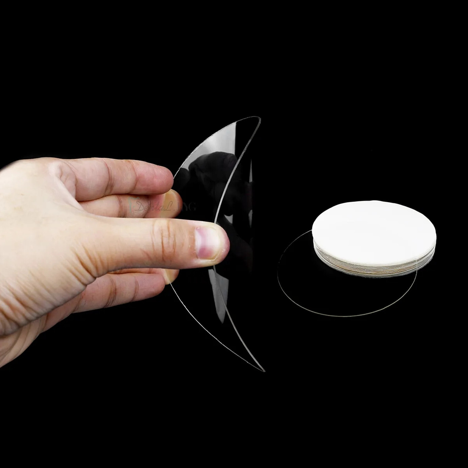 0.8mm Round Dental Lab Splint Thermoforming Materials Vacuum Forming Sheet Hard