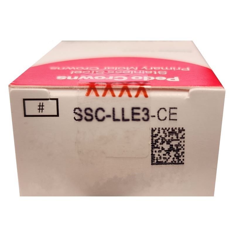 *5-Pieces* HuFriedyGroup Pedo Crowns Lower Left 2nd #3 Refill SSC-LLE3-CE