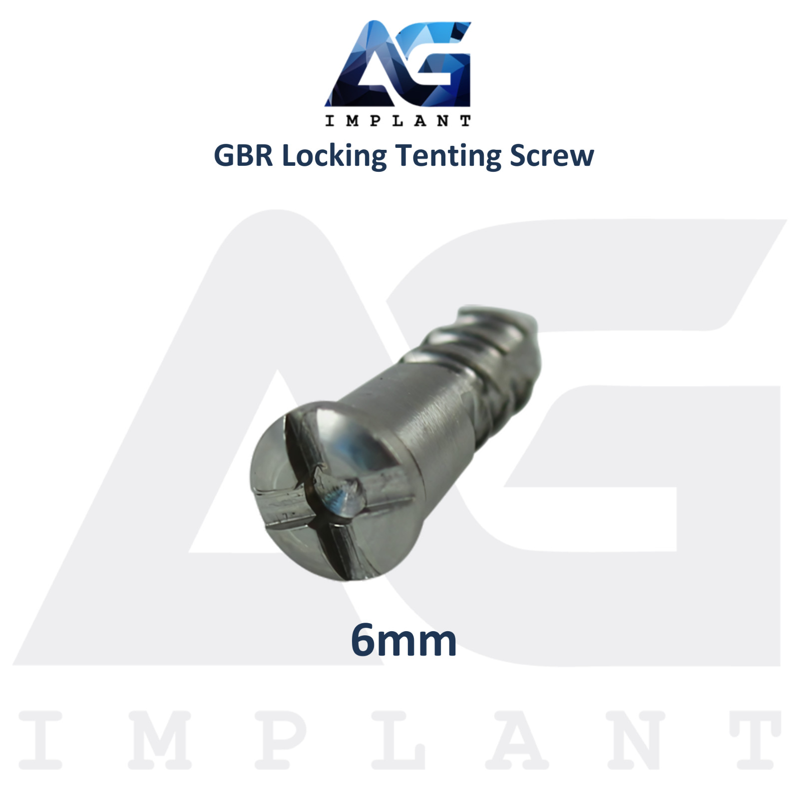 10 Dental Locking Tenting Screw Ø2.5mm GBR Membrane Titanium Fixation Sterile