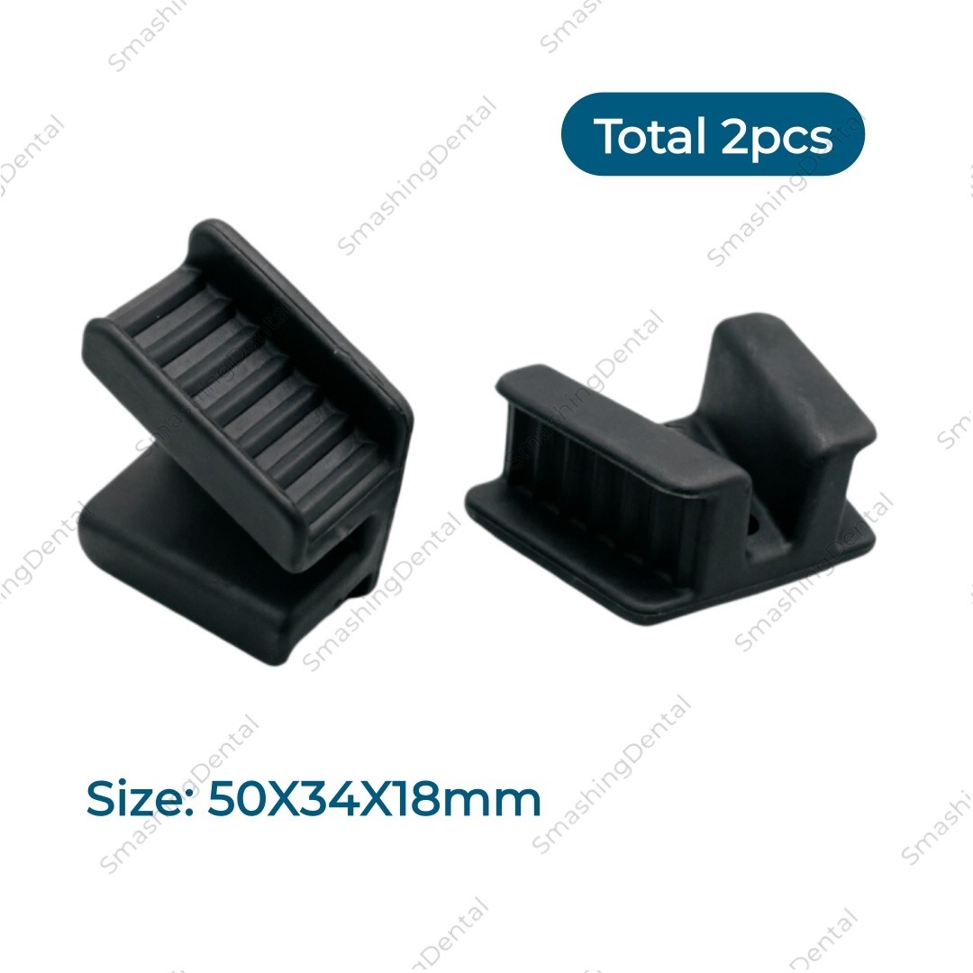 2Pc Dental Silicone Mouth Prop Bite Block Tongue Piercing Adult Large Latex Free