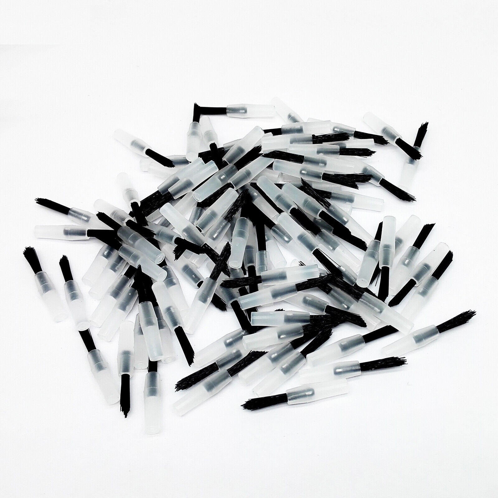 500 Pcs Dental Composite Micro Brush Applicator Tips + 5 Pcs Cleaning Handle Use