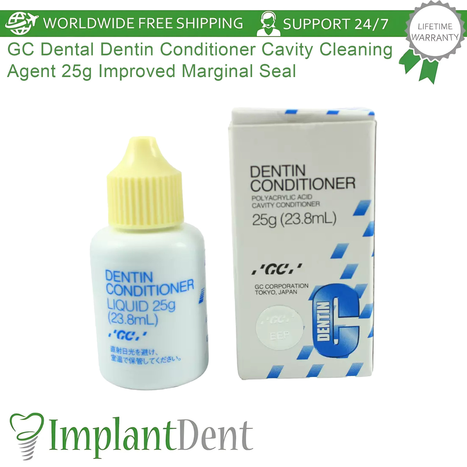 Dental Dentin Conditioner Cavity Cleaning Agent 25g Improved Marginal Seal