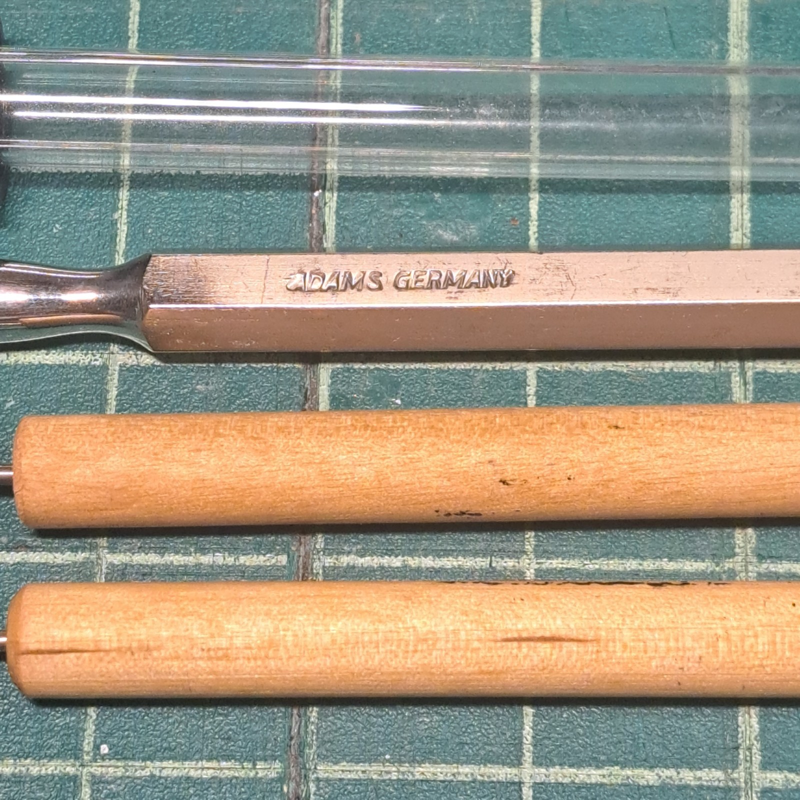 Vintage Clay Adams Dissection Tool Kit USA Italy Germany Brown Trifold Case 7pc