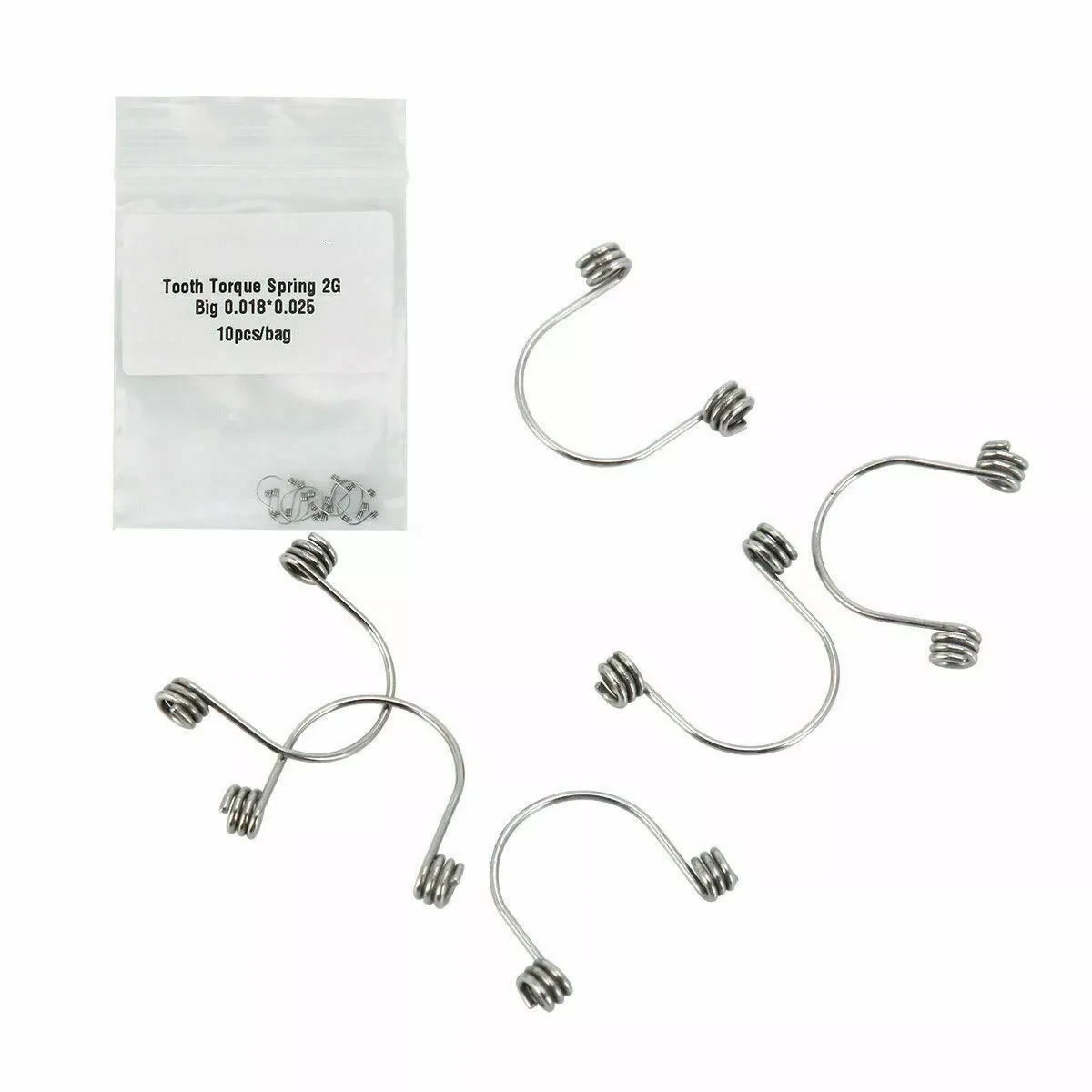 15 Sizes Ortho Dental Rectangular Anterior Teeth Torque Wire Springs 10Pcs/Pack