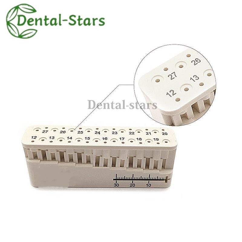 Dental Endo Measuring Block Endodontic File Holder Measuring Ruler Autoclavable