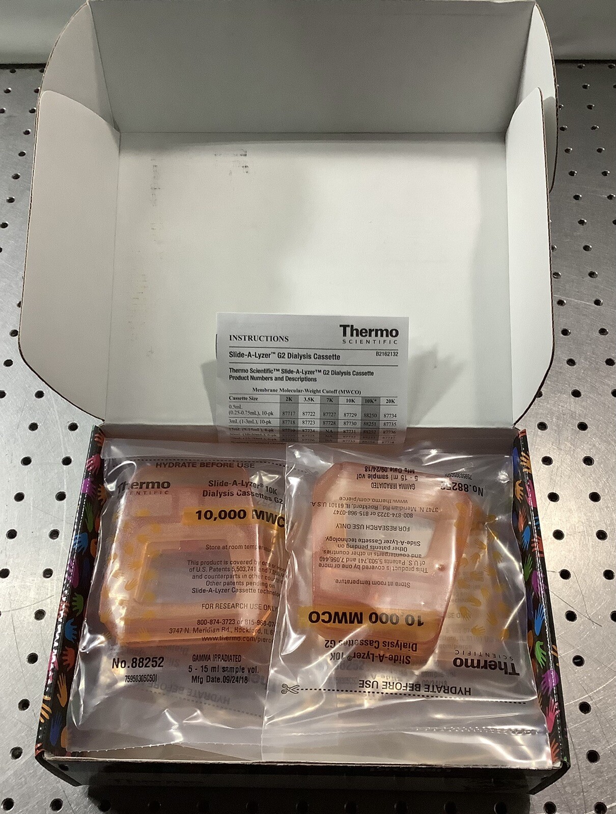 Thermo Scientific Slide A Lyzer G2 Dialysis Cassettes 10K MWCO REF # 88252