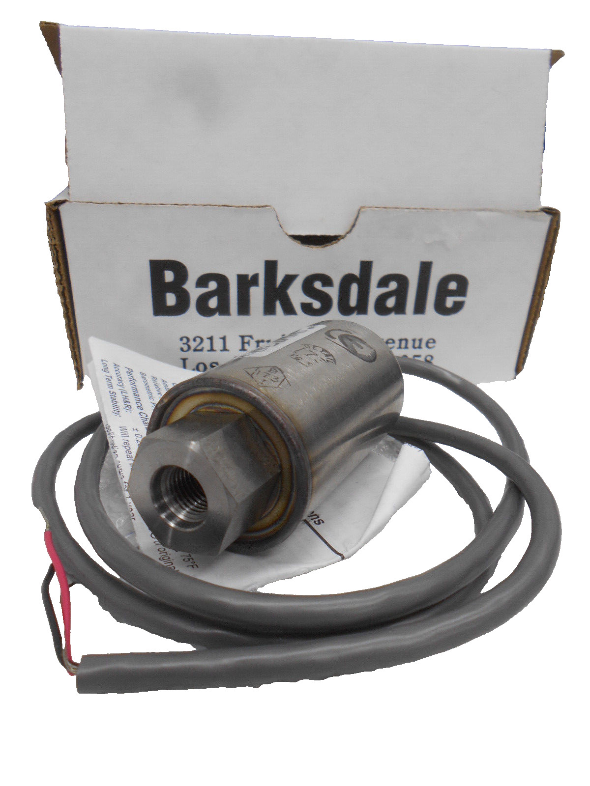 Barksdale 425H3-01-A-P1 0-15PSI 12-30 VDC 4/20mA Pressure Transducer