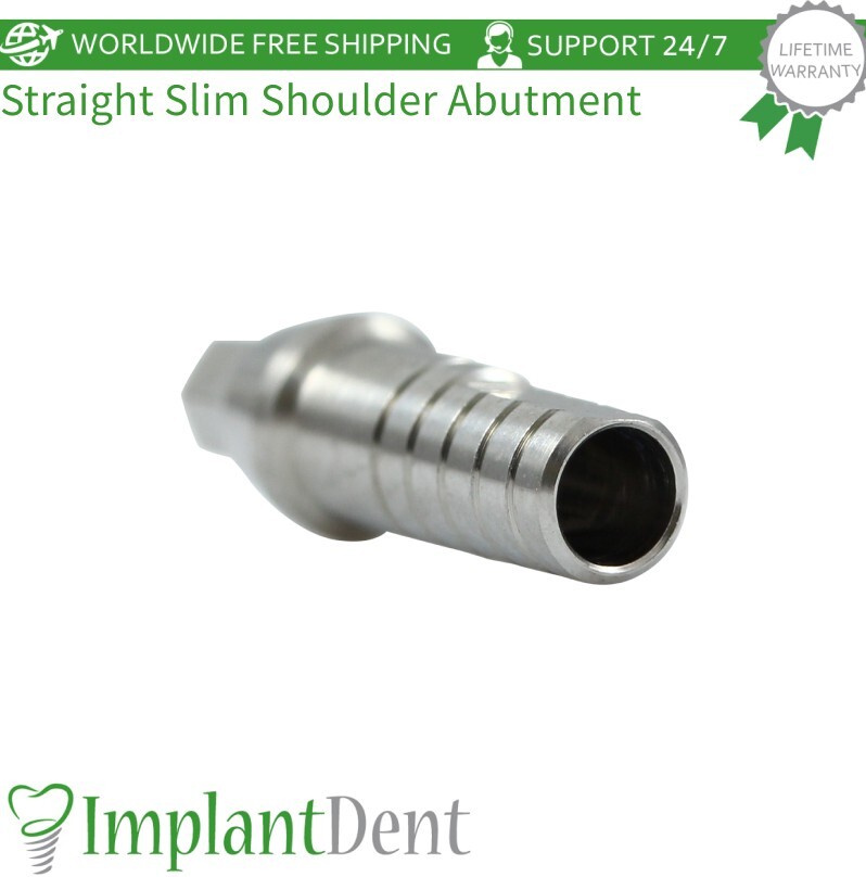 10x Straight Shoulder Dental Prosthetic Slim Platform Int Hex System 2.0mm Lab