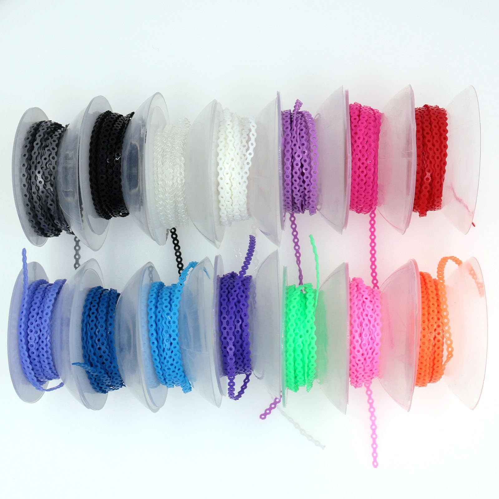 FUIODA 1 Roll/15Ft Orthodontic Dental Elastic Power Short, Light Purple