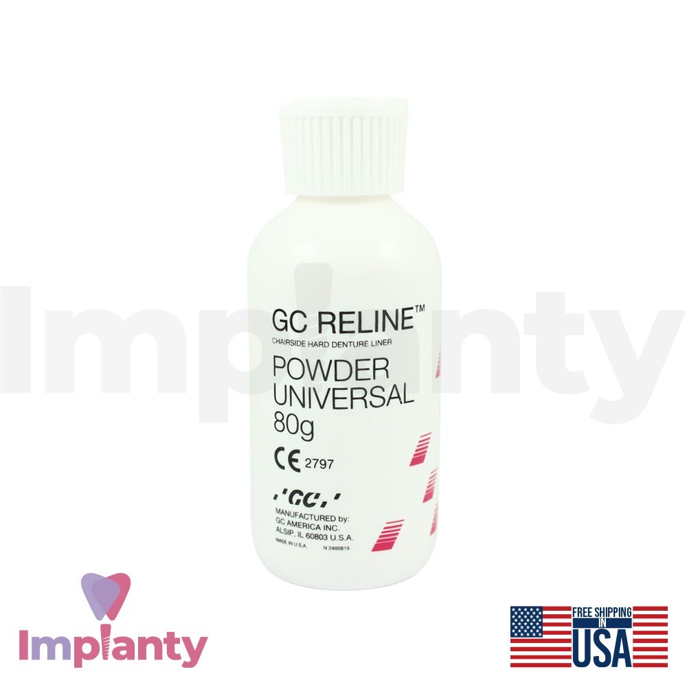 Dental Reline Chairside Hard Denture Liner Kit Self Cure Pink Dentistry Lab