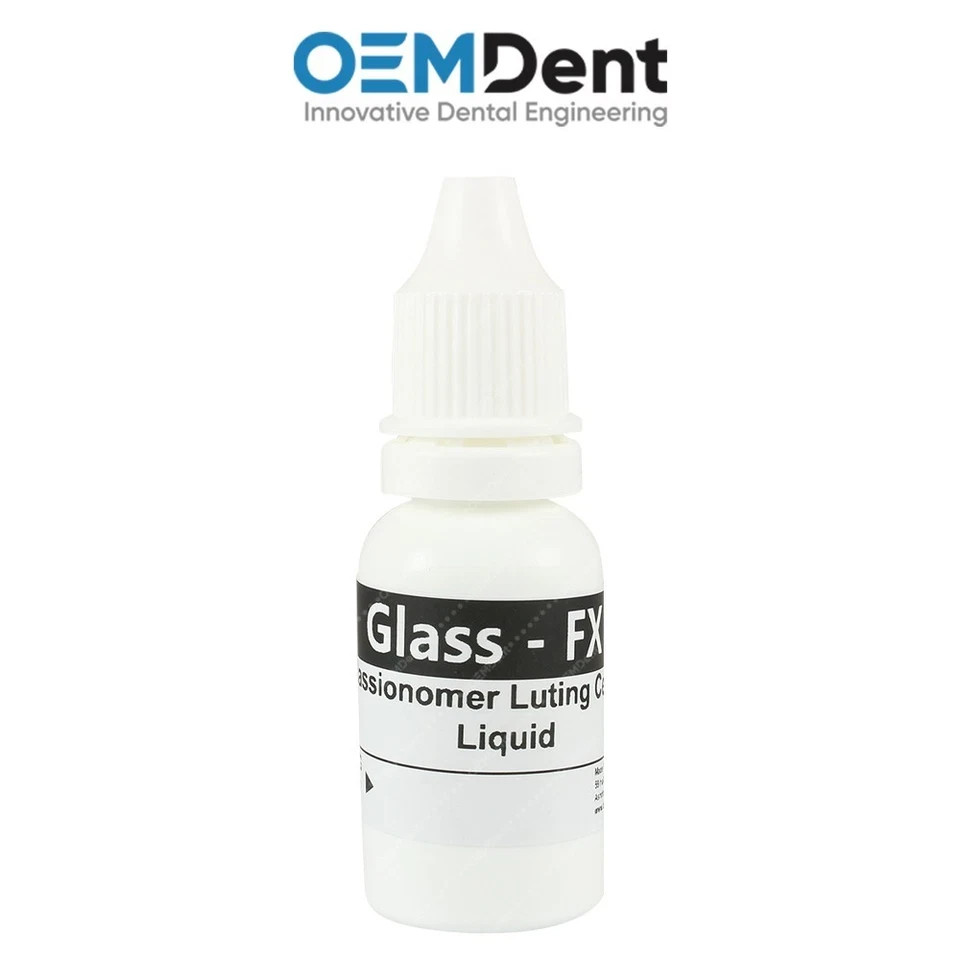 Dental Glass FX Permanent Cement Restorative Crowns Bridges Set With Mixing Pad