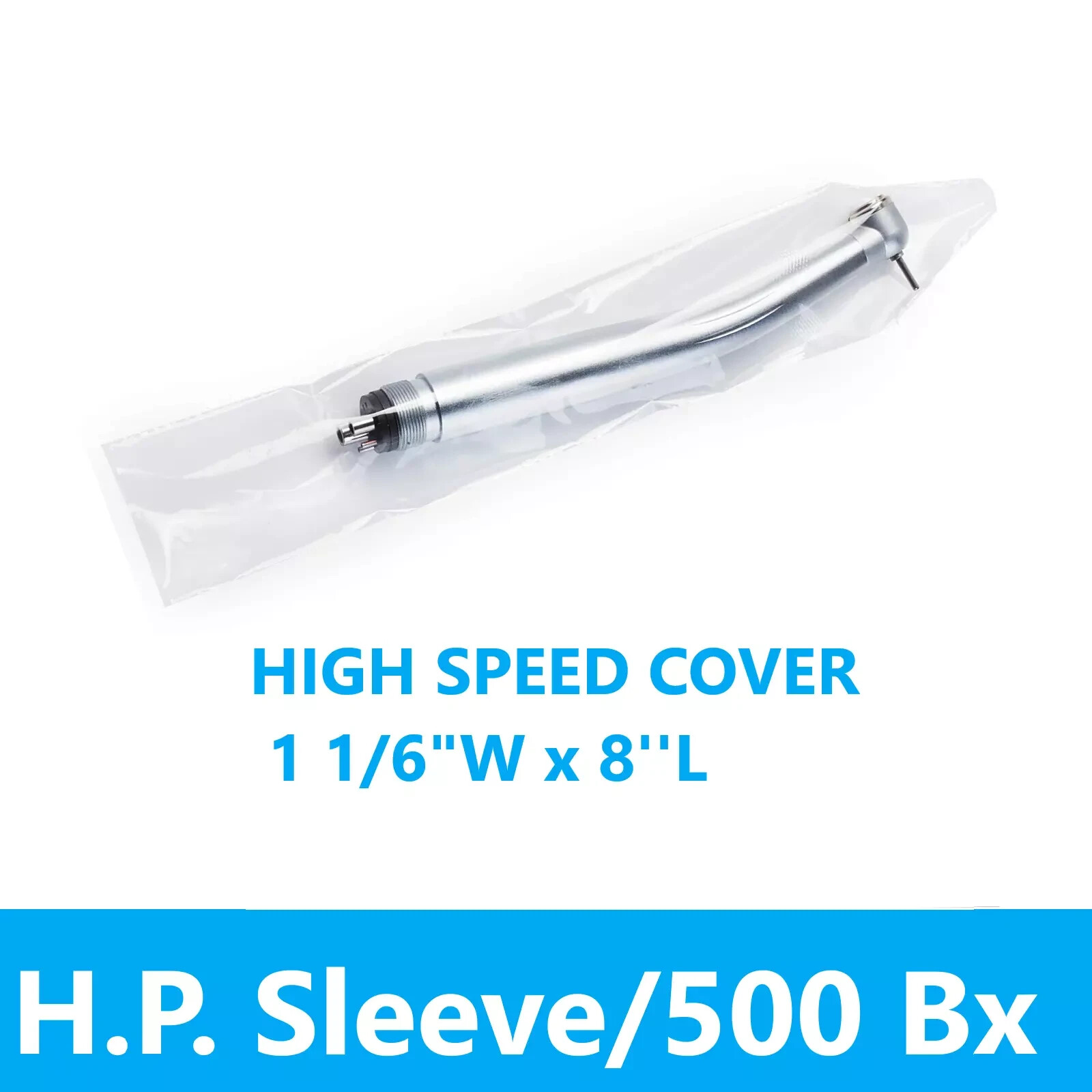 Dental Plastic Cover for High Speed Handpiece Disposable 1″X 8″ Clear Sleeves
