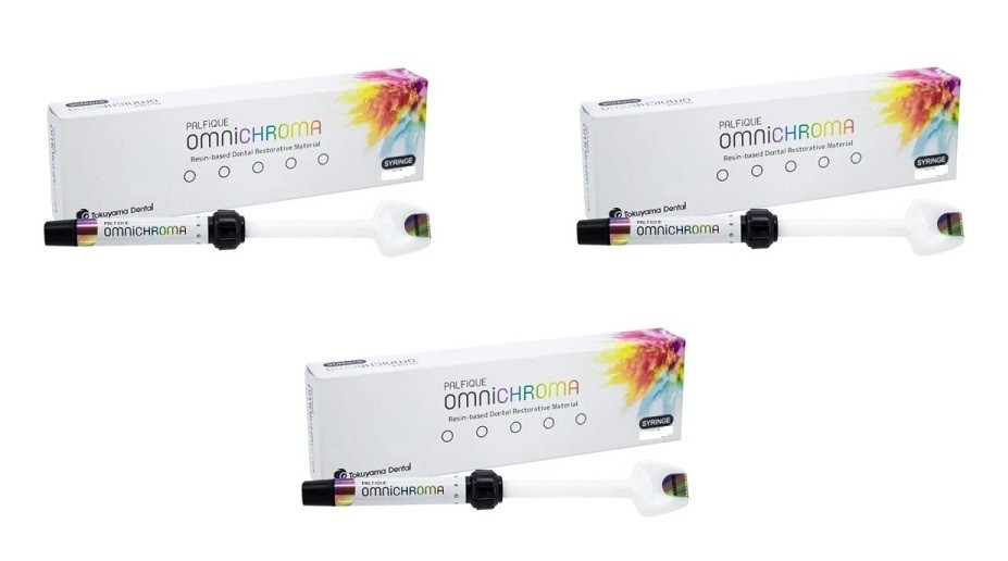 3 x OMNICHROMA ONE SHADE Resin Based Dental Restorative Material 1gm Syr #JAPAN