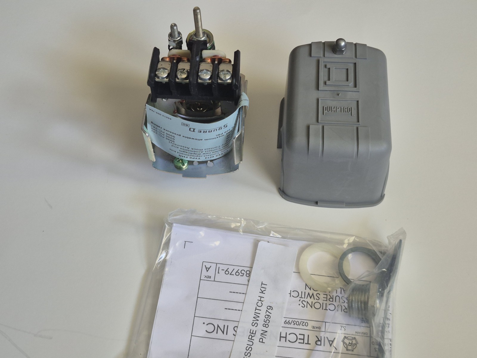 Airstar 50/70 Dental Compressor Pressure Switch Kit (Open Box Never Used)