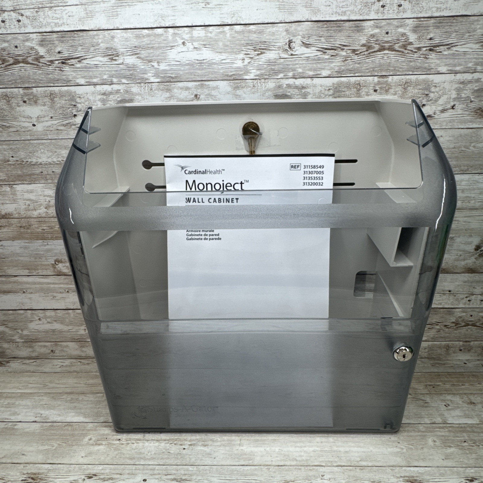 Cardinal Health Monoject Wall Cabinet Safety In-Room Container 2 & 3 Gallon