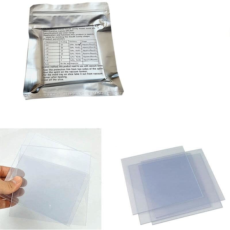 Lab Orthodontic Splint Retainer Slice Vacuum Forming Sheet 1.0mm Hard Round