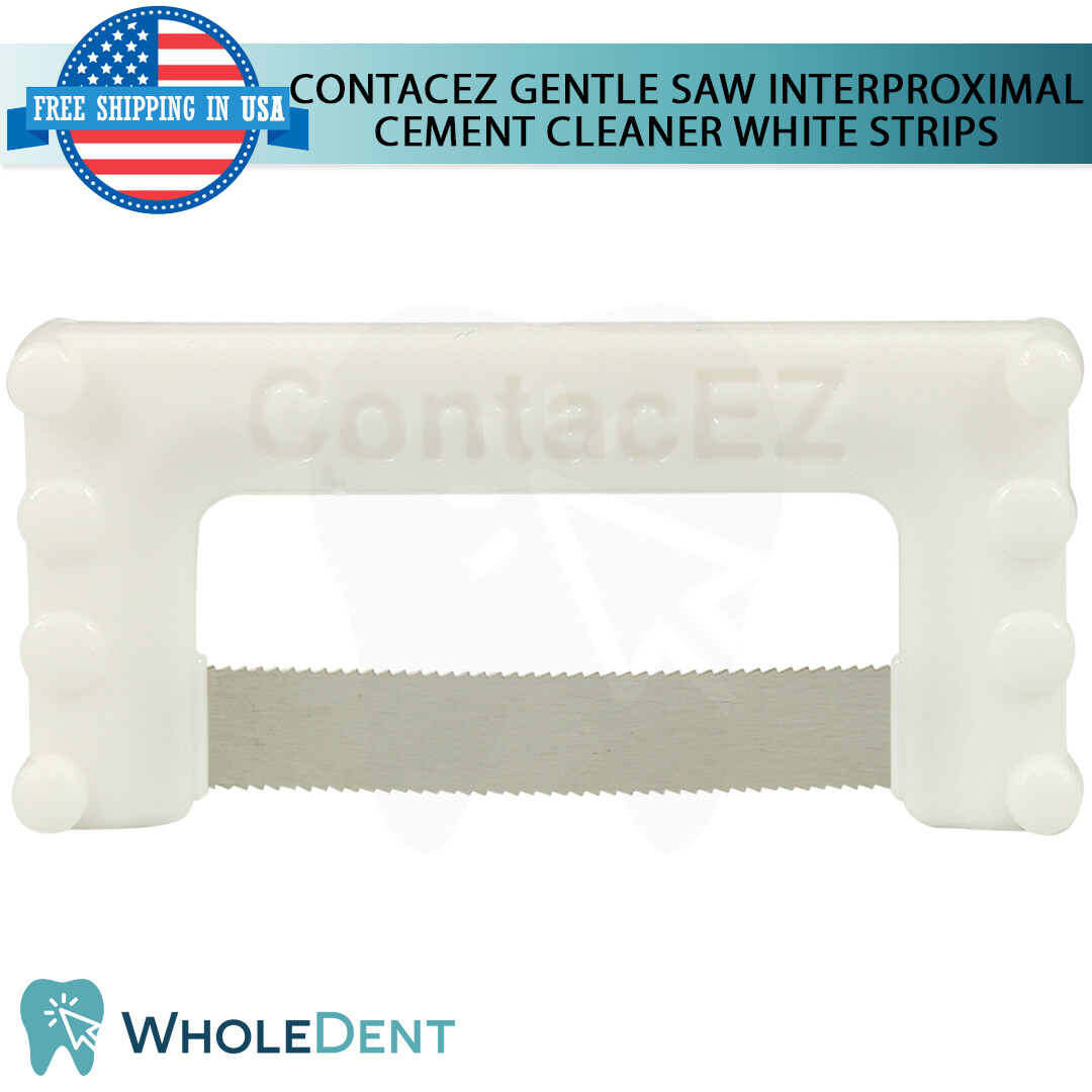 ContacEZ White Gentle Saw & Interproximal Cement Cleaner 8 Strips Restorative