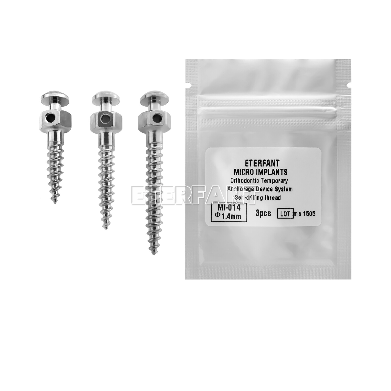 ETERFANT Dental Orthodontic Micro Implants Mini Screw Self-Drilling/Screwdriver