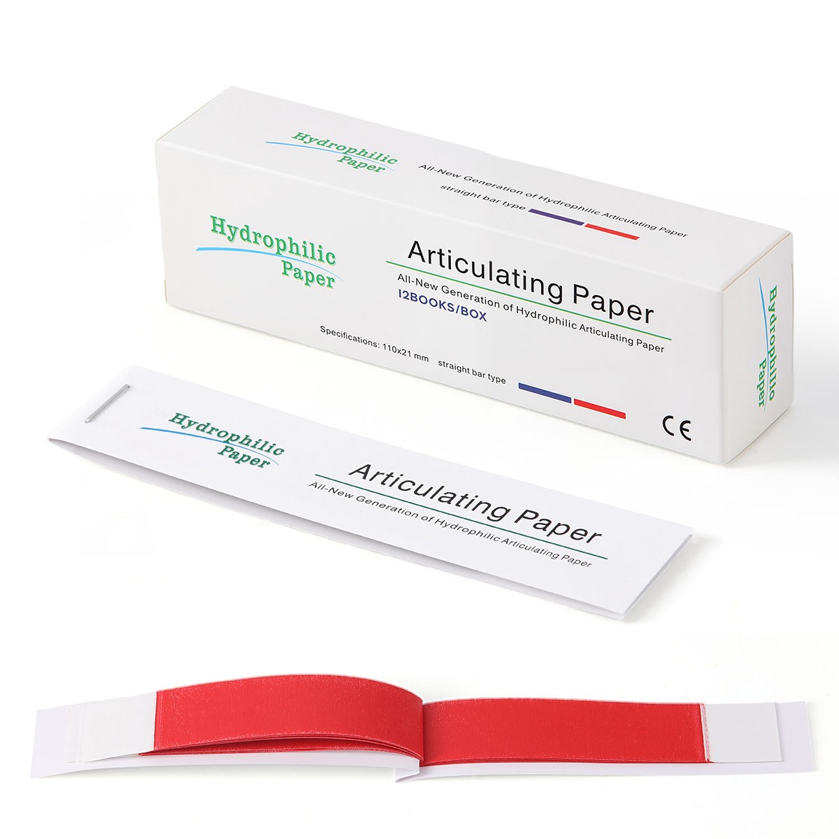 AZDENT Dental Articulating Paper Double Sided Articulating Strips Blue/Red