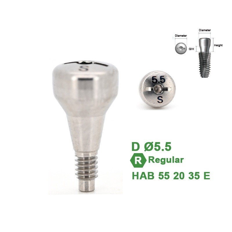 1Pc Dental Healing Abutment Caps Regular Mini Cover Screw Platform