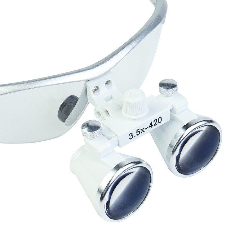 2.5X 3.5X Dentist Loupes Dental Binocular Glass Magnifier with 3W Led Light