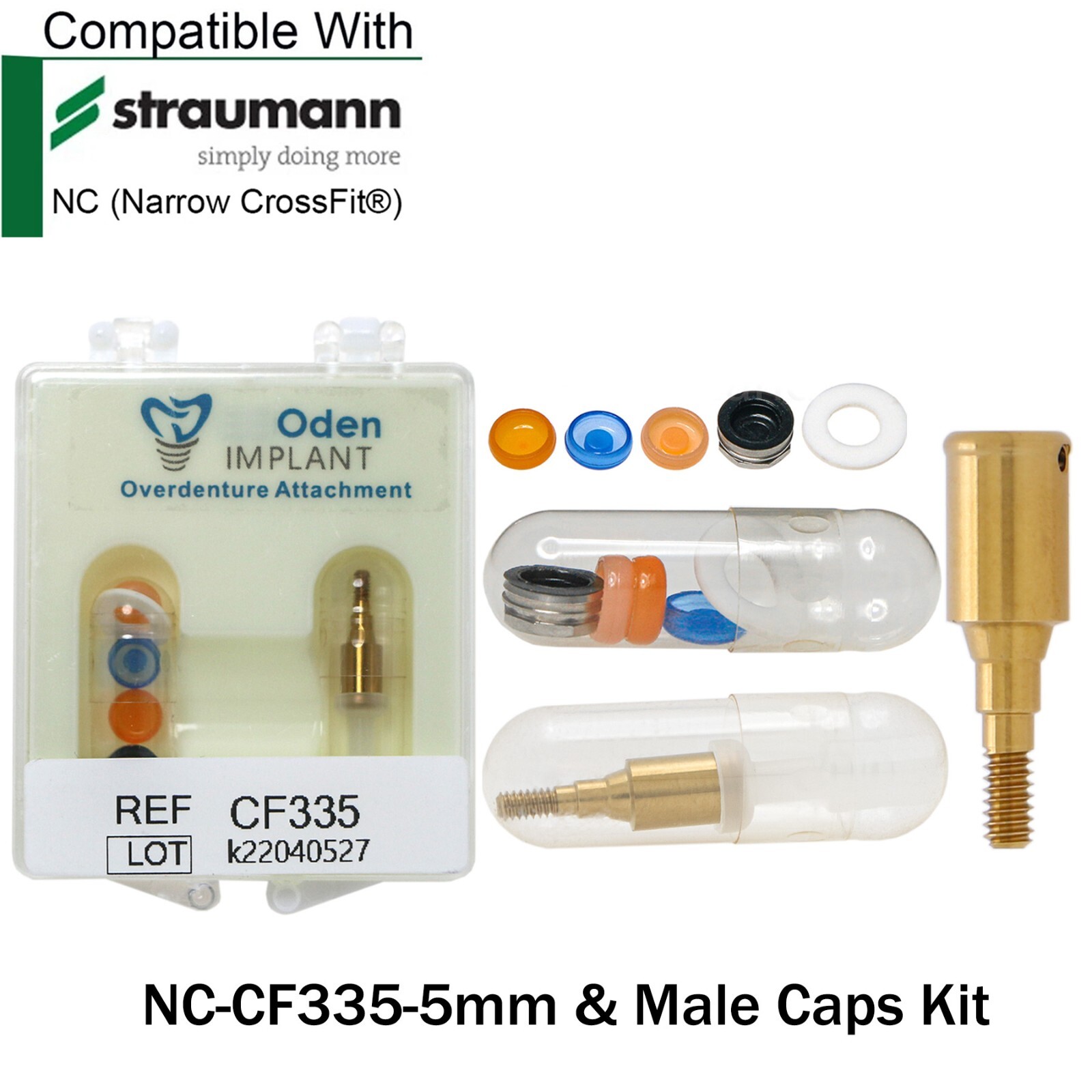 Dental Locator Abutment Male Caps Inserts For Straumann ITI Bone Level NC Ø3.3mm
