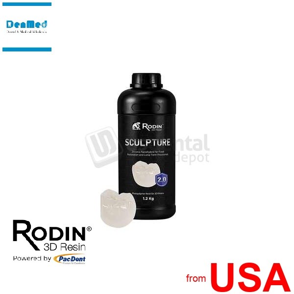 PAC-DENT – RODin Sculpture 2.0, Shade A1, 1.2kg/bottle – 3D Resins Cerami 476522