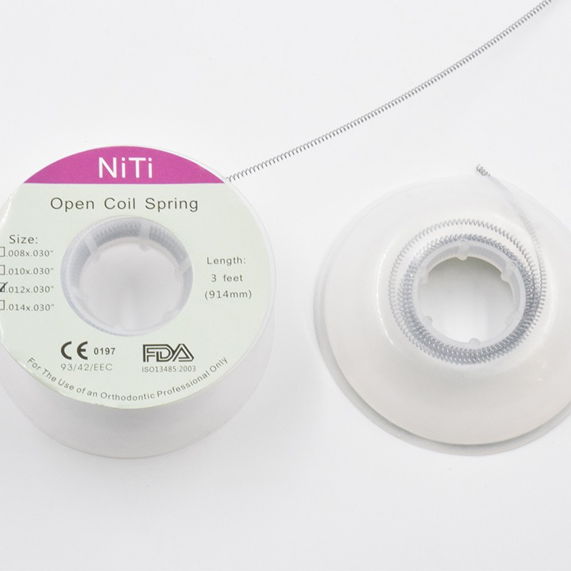 Dental Orthodontic Niti Open Coil Spring Spool Dia. 012 *030 ” inch 914mm 3 Feet
