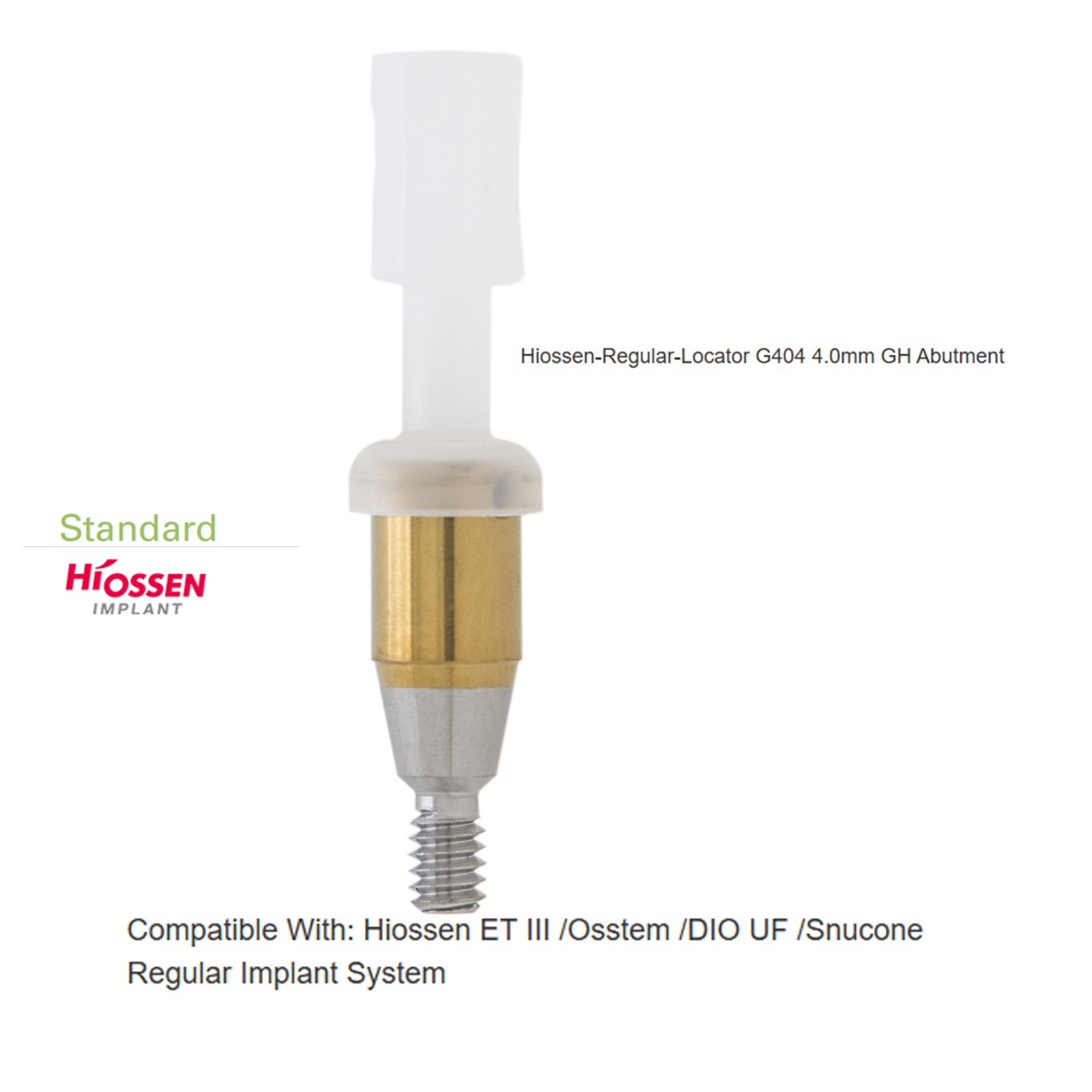 Overdenture Locator Abutment Regular/Mini Hiossen ET Platform Compatible 1-7.0mm