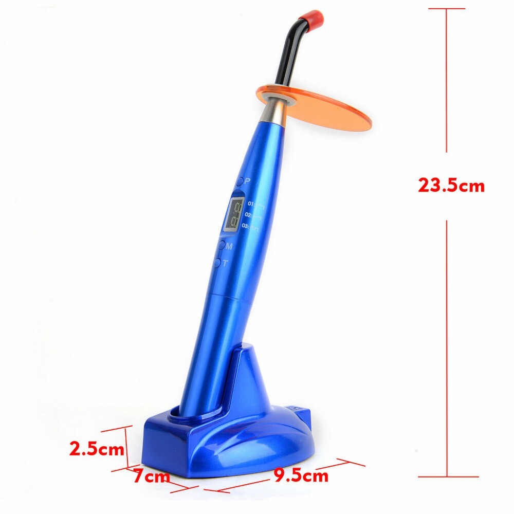 Dental Cordless LED Curing Light 1200mw 5W Cure Lamp 3 Modes
