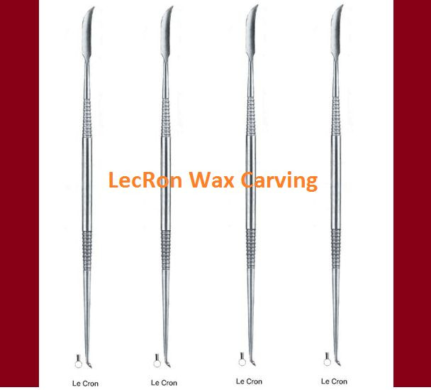 4X LecRon Wax Carvers Lab Instruments Amalgam Carving Dental Instruments