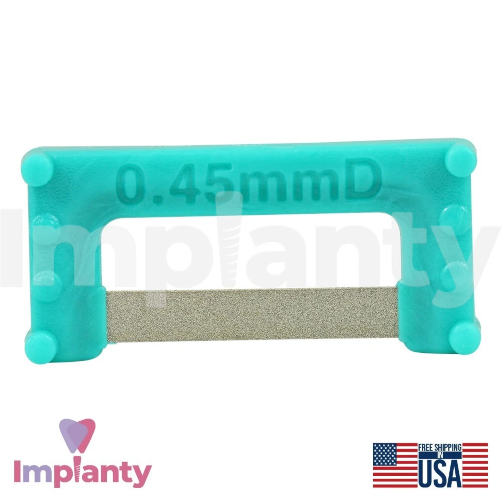 Assorted Colors IPR Plus Dental Strips Set 8pcs Stainless Steel Diamond Coating