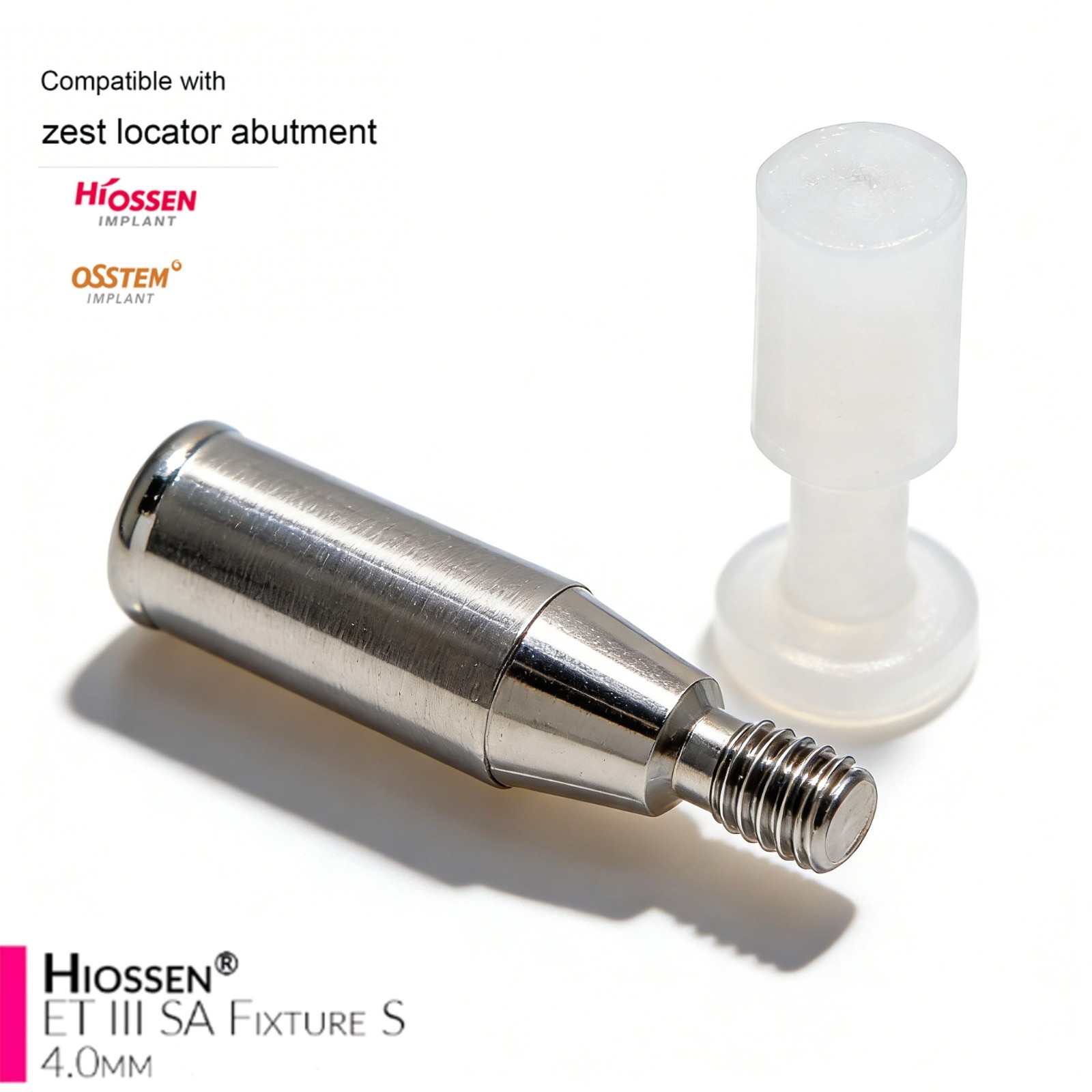 Hiossen ET ZEST Ti Locator Attachment Overdenture Abutment Fit Mini/Regular plat