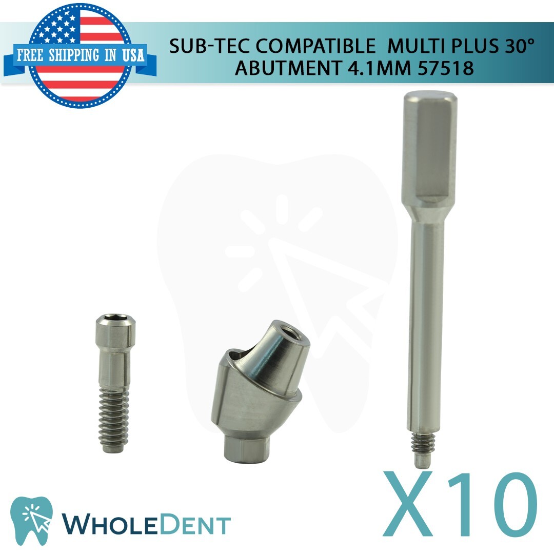 10x Dental Titanium Angulated 30° Multi Unit Prosthetic BEGO® Compatible 57518
