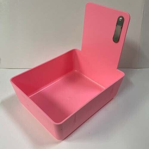 Pink Dental Lab Pan w/Stainless Steel Clip 20pk 7″ x 5¾” x 2½” Made in the USA