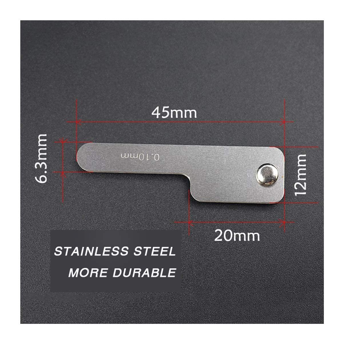 Orthodontic Gap Ruler Dental Interproximal Reduction Gauge Tooth Silver
