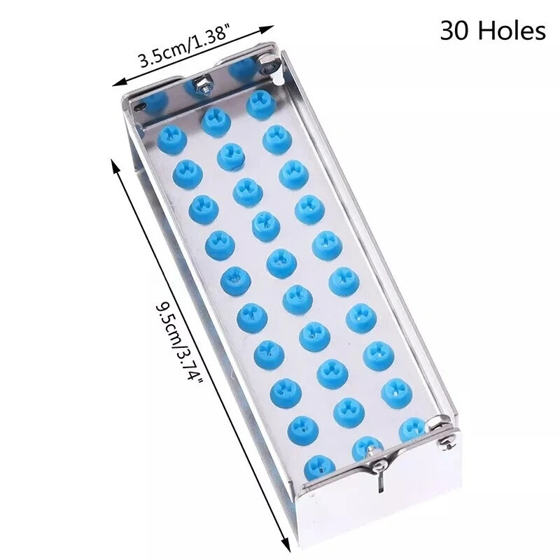Dental Bur Holder Block Box Disinfection Case Box Organizer 8/12/30 Holes Stand