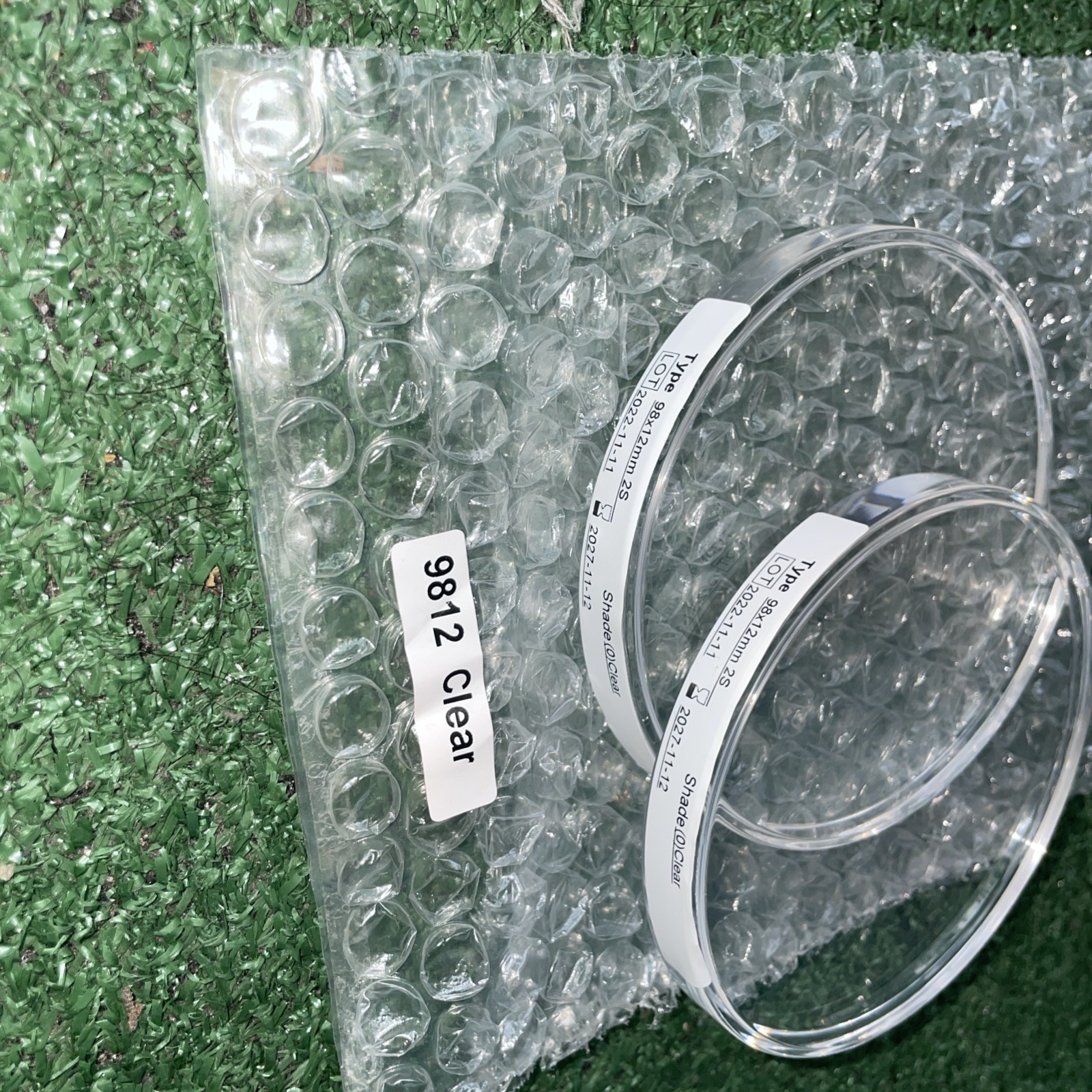 Clear PMMA/ Transparent PMMA 98mm x 12mm Clear disc