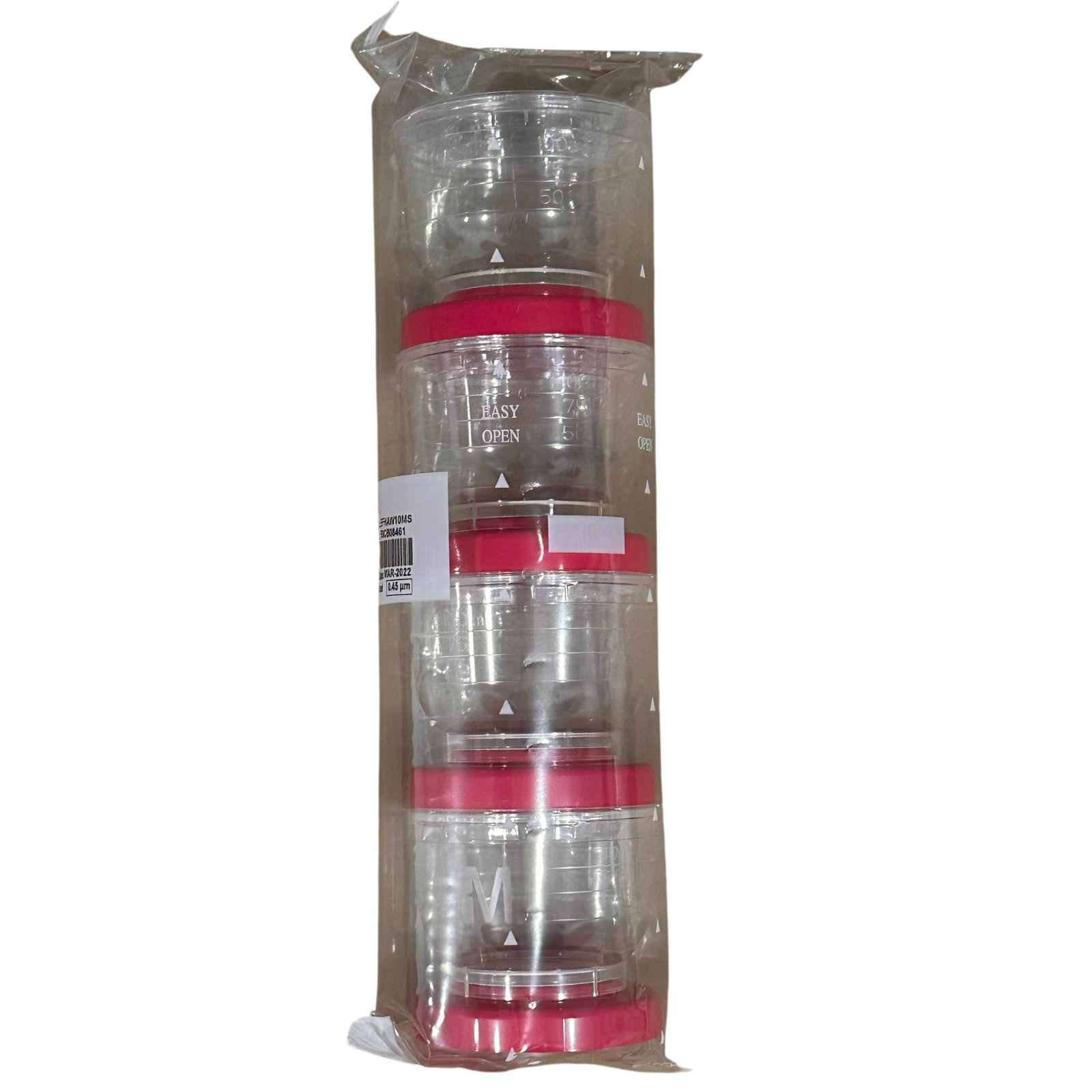 4-Pack EZ-Fit™ Filtration Units 0.45µm, 100mL Funnel – Bioburden Testing Kit