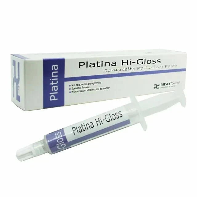 5 x Dental PLATINA HI GLOSS Composite Polishing Paste for restoratio FREE SHIP