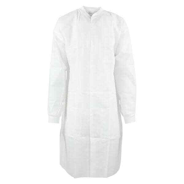 Medicom 8110-C SafeWear Hi-Perform SMS Lab Coats White Large 12/Pk