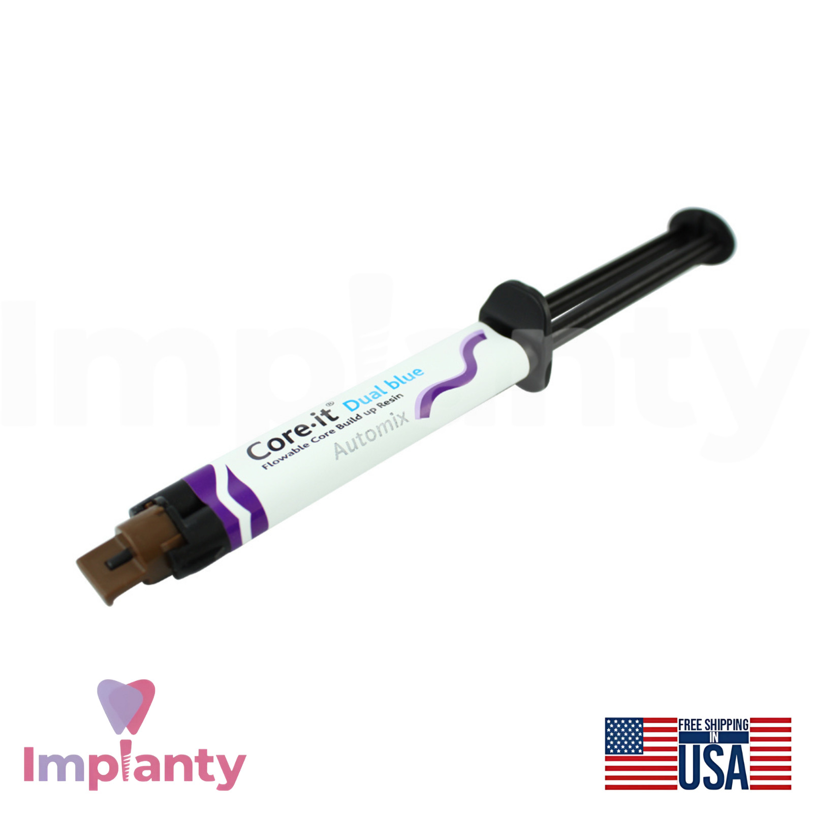 Core-it Dual Cured Core Build-up Resin Bonds Enamel & Dentin Dental Restorations