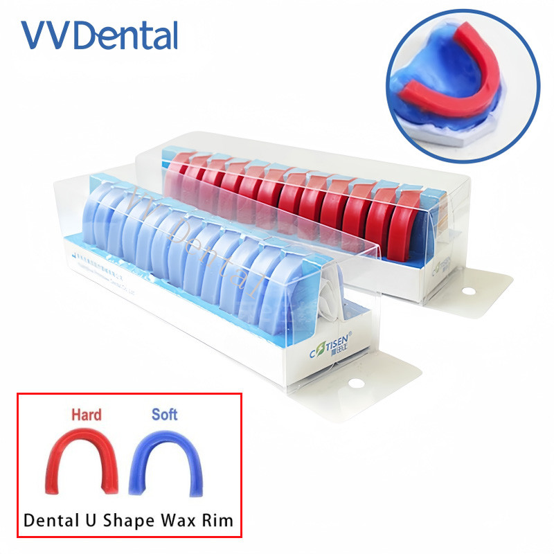 Dental U Shape Wax Rim Model Base Plate Wax Occlusal Wax Casting Bite Block