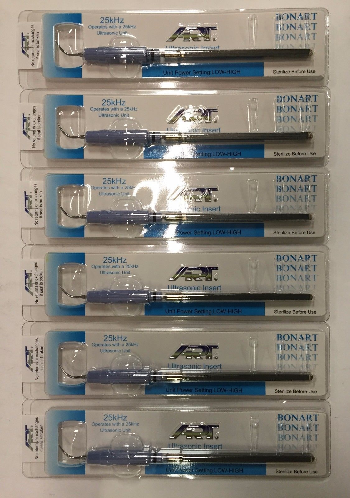 BONART 25KHz IF-50 STREAMLINE#10 CAVITRON ULTRASONIC INSERT PLASTIC GRIP 5/PACK